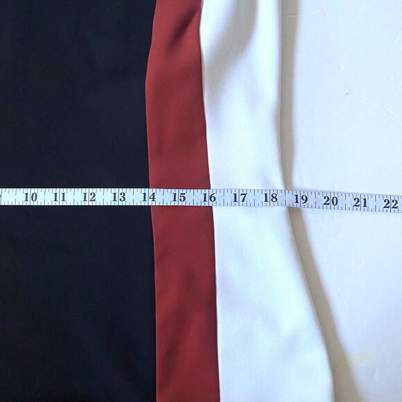 WHBM Tank Top Womens Size 14 Multicolor Geometric Block Print Lined Business - Picture 13 of 14